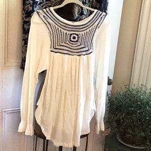 Free People Boho Shirt - NWT - size XS
